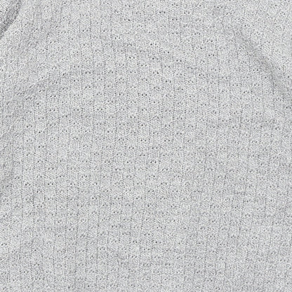 Pure & Natural Womens Grey   Cardigan Jumper Size L