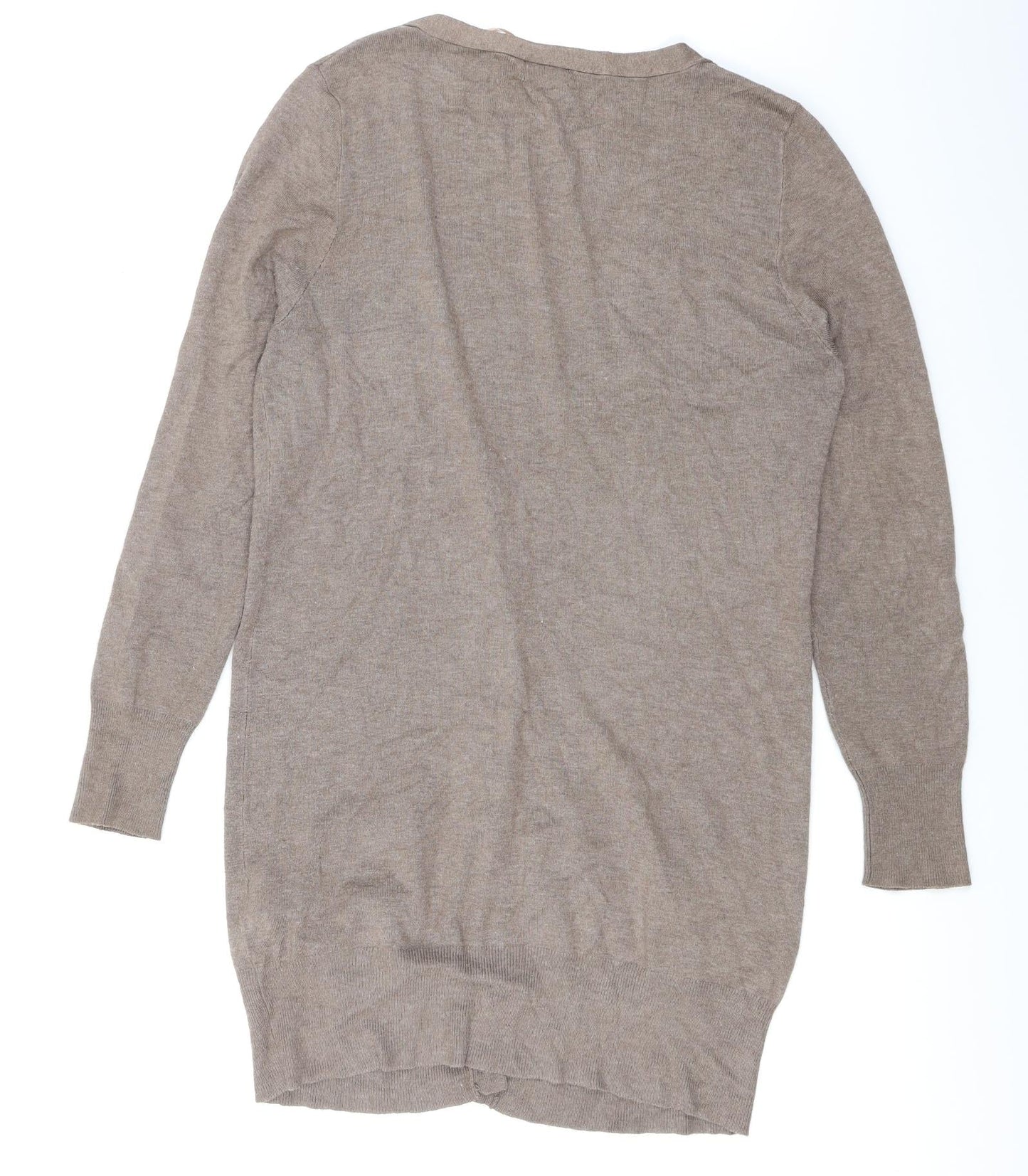 H&M Womens Brown  Knit Cardigan Jumper Size S