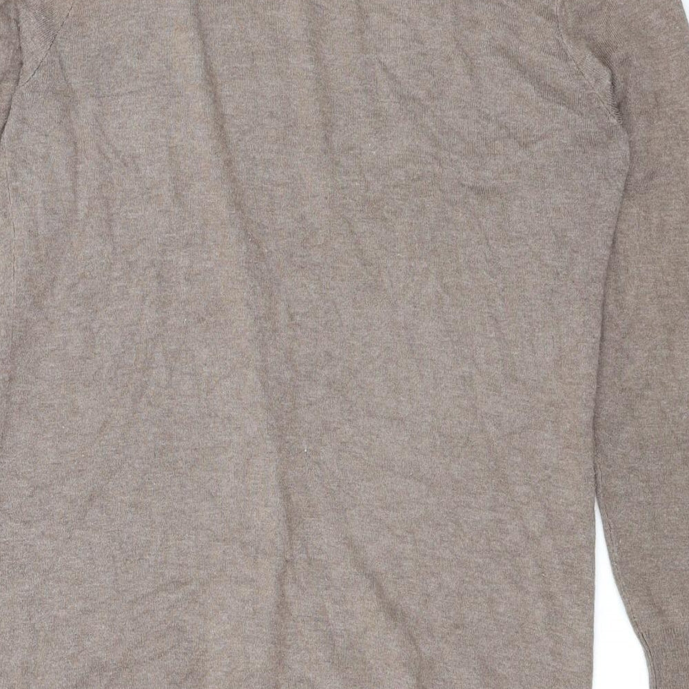 H&M Womens Brown  Knit Cardigan Jumper Size S