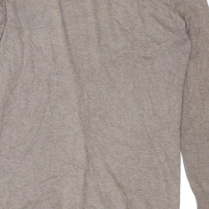 H&M Womens Brown  Knit Cardigan Jumper Size S
