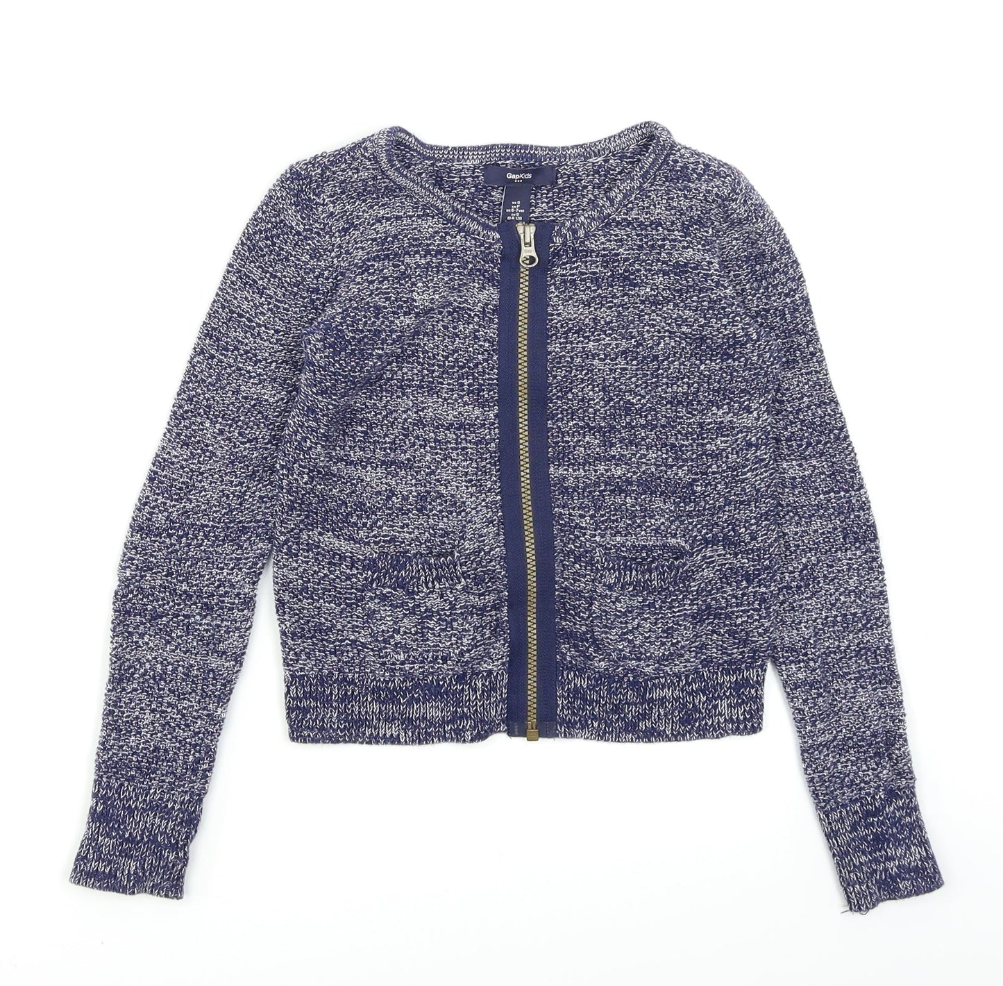 Gap kids Girls Blue  Knit Cardigan Jumper Size 6-7 Years