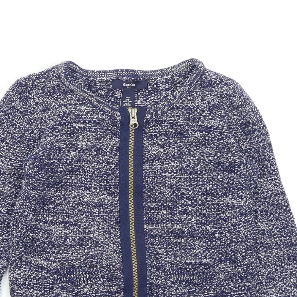 Gap kids Girls Blue  Knit Cardigan Jumper Size 6-7 Years
