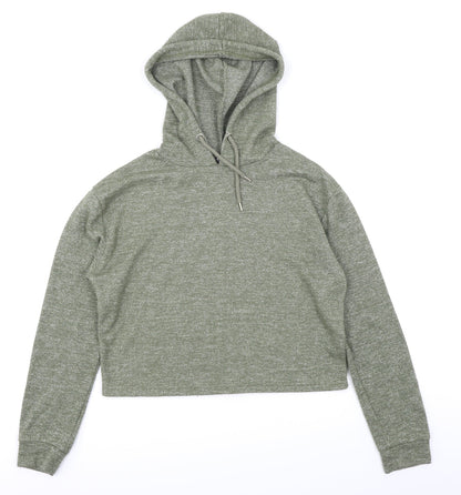 Primark Womens Green   Pullover Hoodie Size 2XS  - Cropped