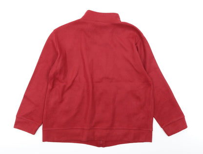 Anne De Lancay Womens Red   Full Zip Sweatshirt Size M