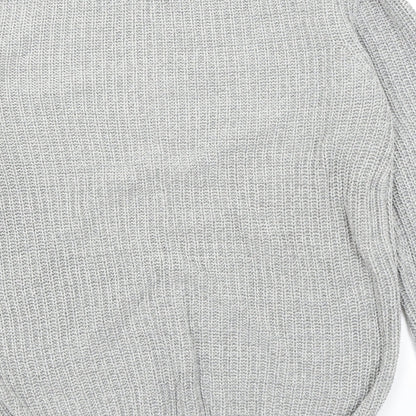 Primark Mens Grey  Knit Pullover Jumper Size S