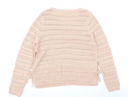 George Womens Pink   Pullover Jumper Size 14  - side slits