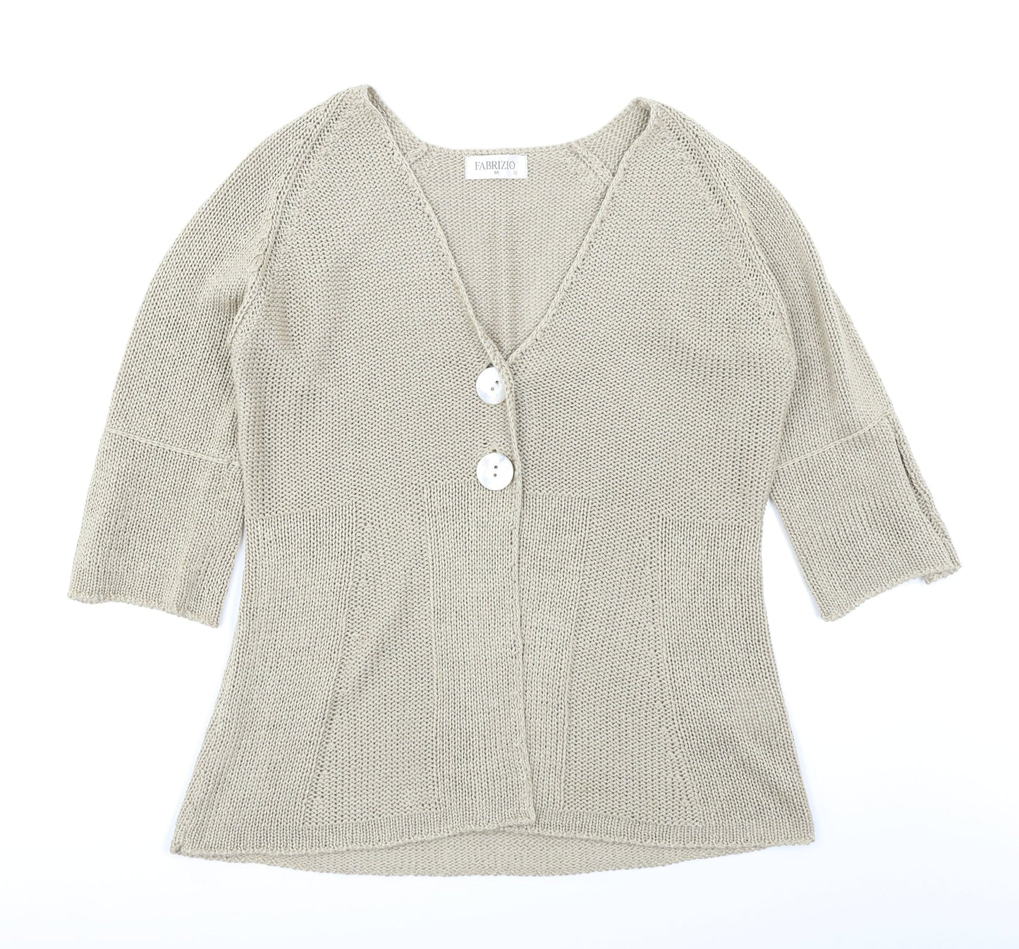 Fabrizio Womens Beige   Cardigan Jumper Size M