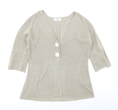 Fabrizio Womens Beige   Cardigan Jumper Size M