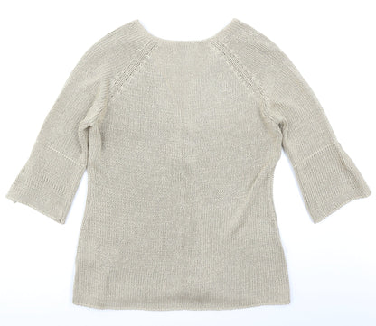 Fabrizio Womens Beige   Cardigan Jumper Size M