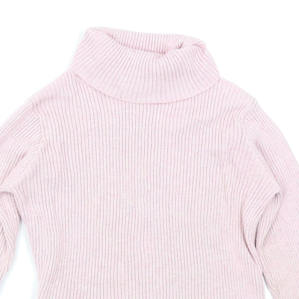 Matalan Girls Pink  Knit Pullover Jumper Size 10 Years