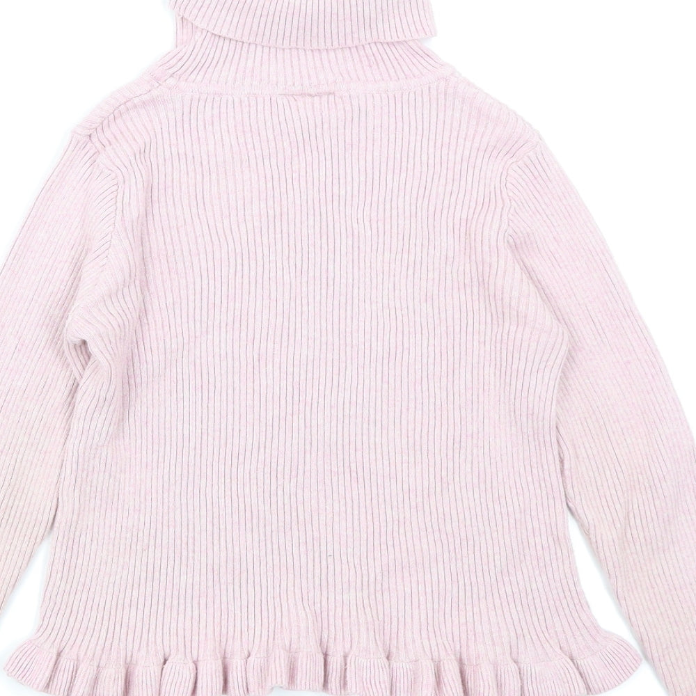 Matalan Girls Pink  Knit Pullover Jumper Size 10 Years