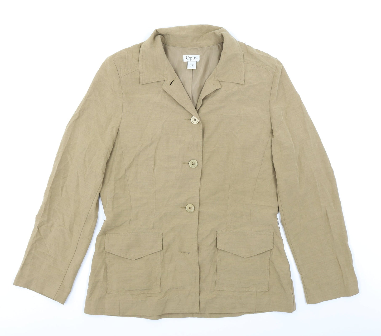 Womens UK Size 12 OPUS Brown Jacket