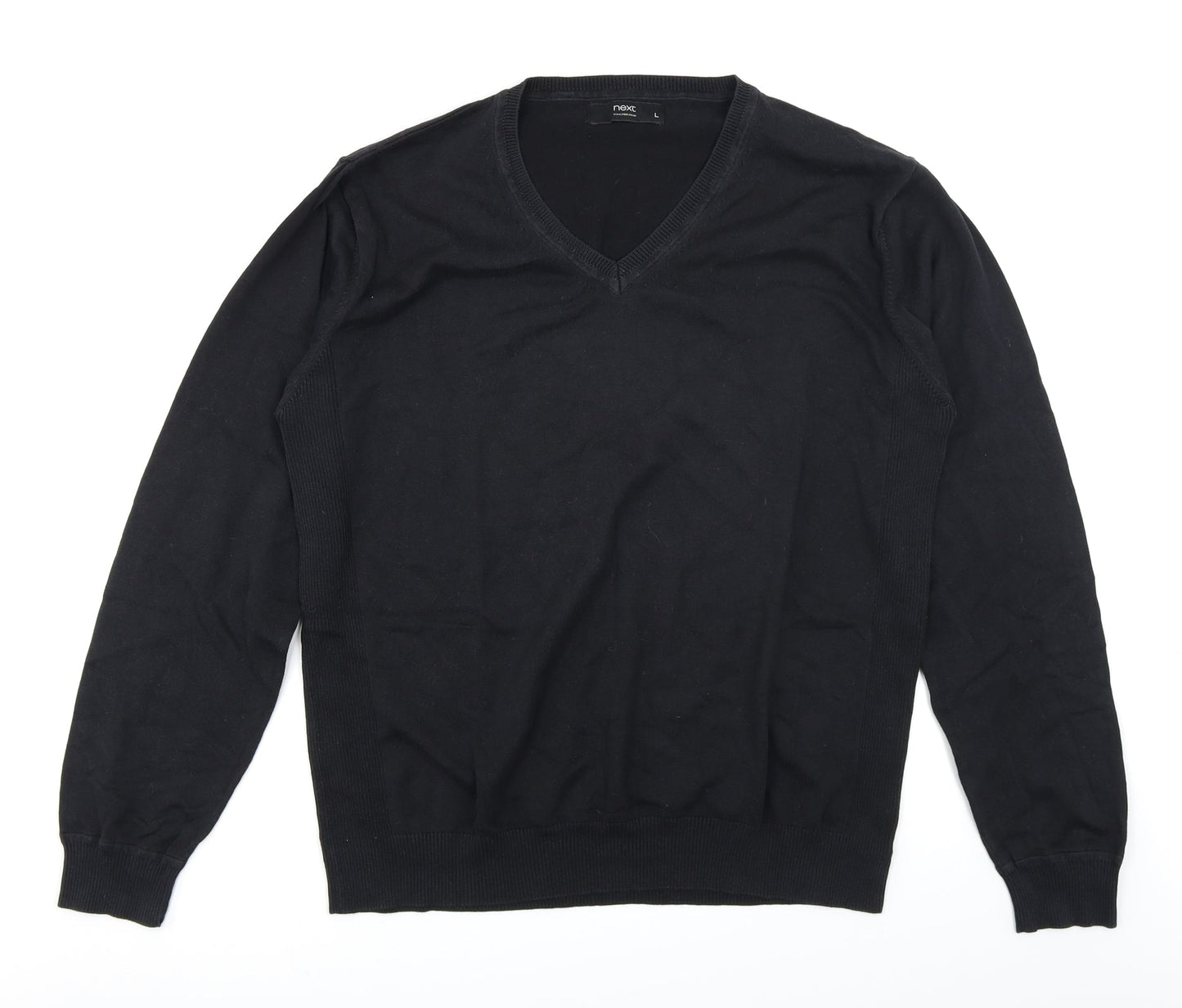 NEXT Mens Black   Pullover Jumper Size L