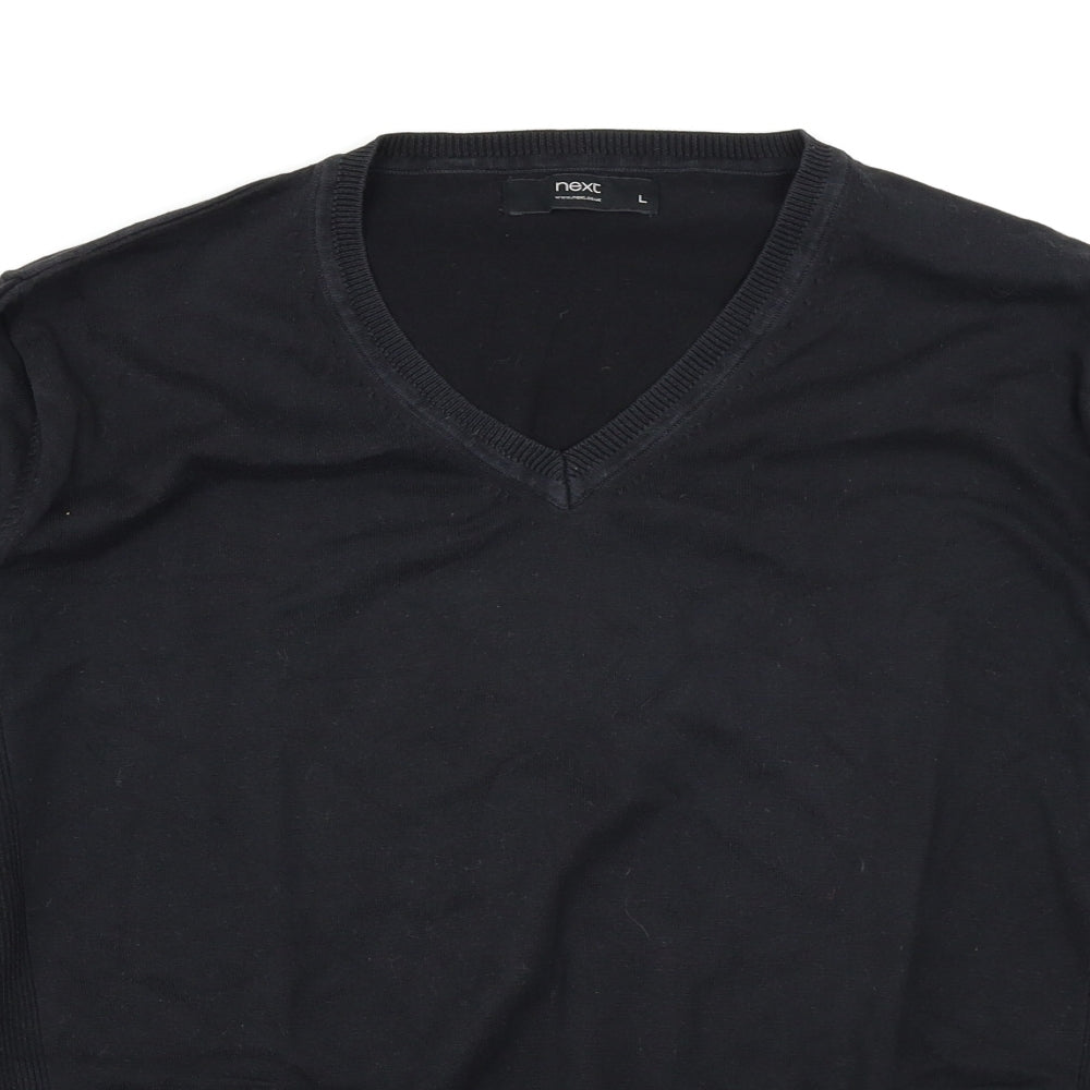 NEXT Mens Black   Pullover Jumper Size L