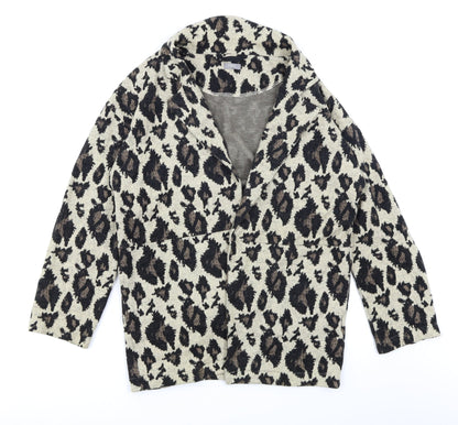 NEXT Girls Brown Animal Print  Jacket  Size 12 Years