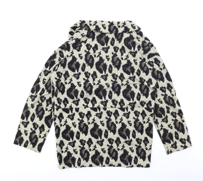 NEXT Girls Brown Animal Print  Jacket  Size 12 Years