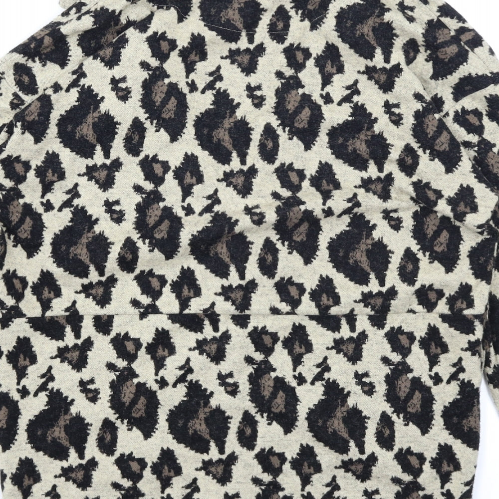 NEXT Girls Brown Animal Print  Jacket  Size 12 Years