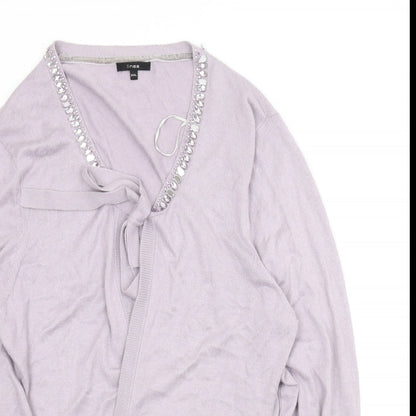 Linea Womens Purple   Cardigan Jumper Size 2XL