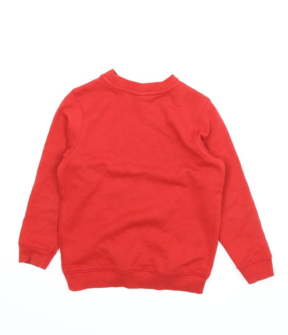 TU Boys Red   Pullover Jumper Size 6 Years