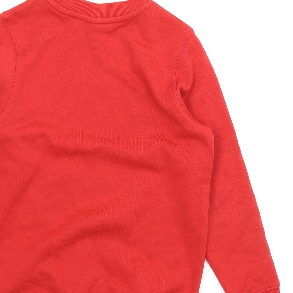 TU Boys Red   Pullover Jumper Size 6 Years