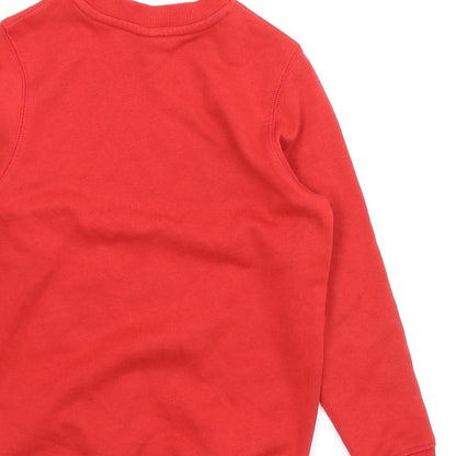 TU Boys Red   Pullover Jumper Size 6 Years