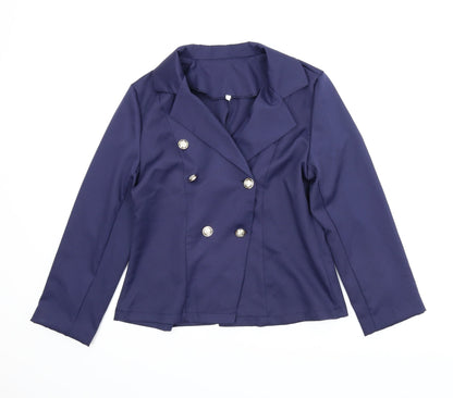 Womens UK Size L Preworn Blue Jacket