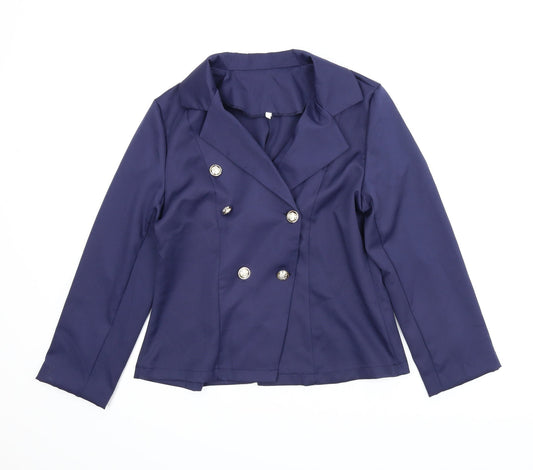 Womens UK Size L Preworn Blue Jacket