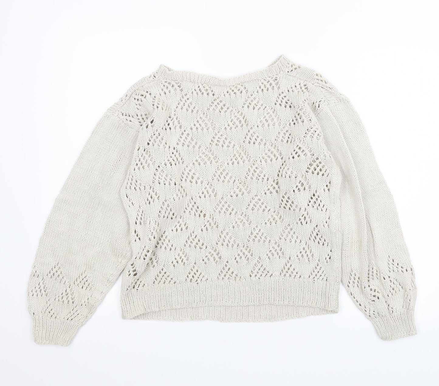 Preworn Womens Beige   Pullover Jumper Size M