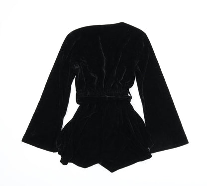 Boohoo Womens Black   Romper One-Piece Size 6