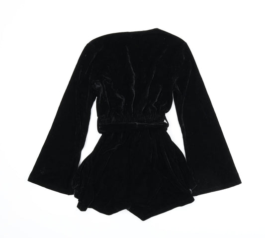 Boohoo Womens Black   Romper One-Piece Size 6