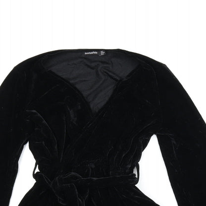 Boohoo Womens Black   Romper One-Piece Size 6