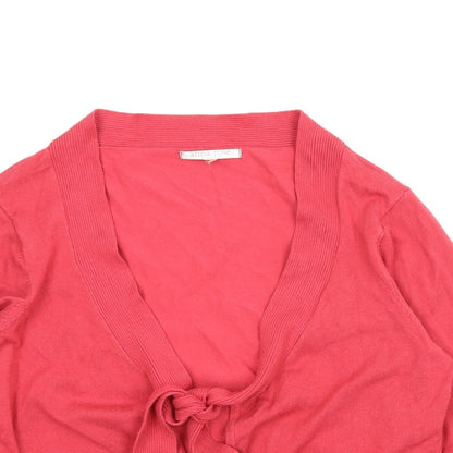 Anna Rose Womens Red   Cardigan Jumper Size L