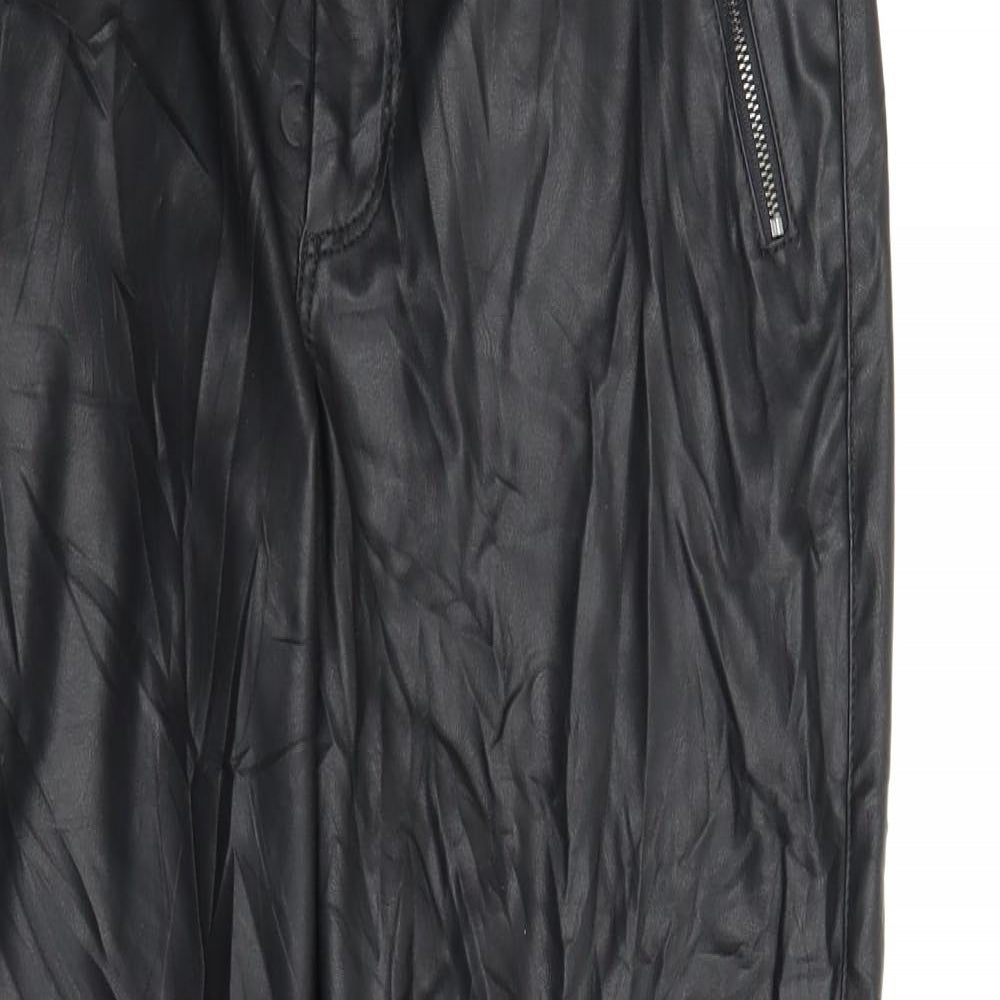 Topshop Womens Black   Trousers  Size 14 L26 in
