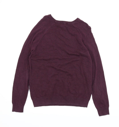 TU Mens Purple   Pullover Jumper Size M