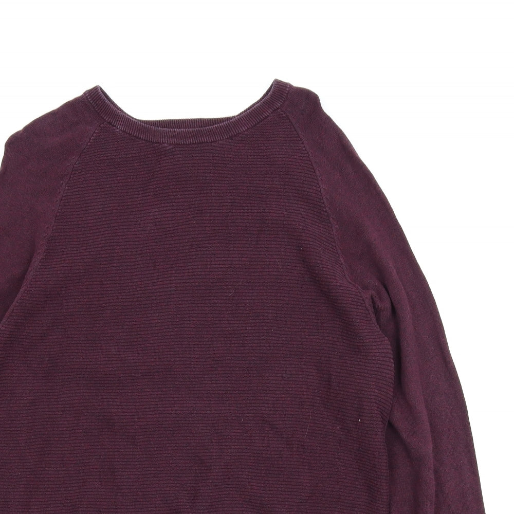 TU Mens Purple   Pullover Jumper Size M