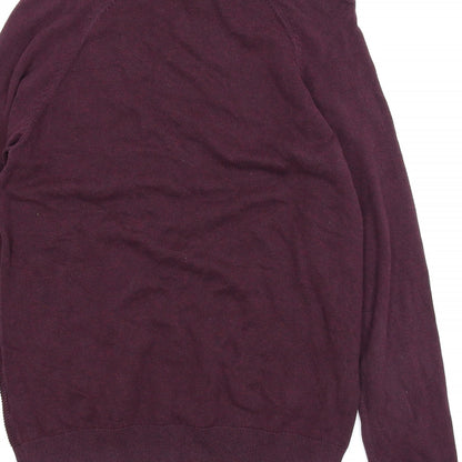 TU Mens Purple   Pullover Jumper Size M