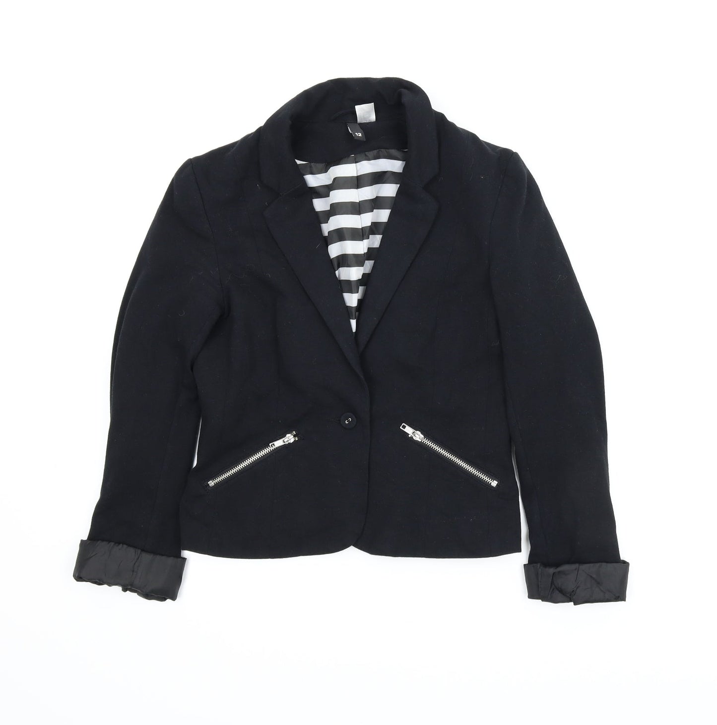 Divided Womens Black   Jacket  Size 12