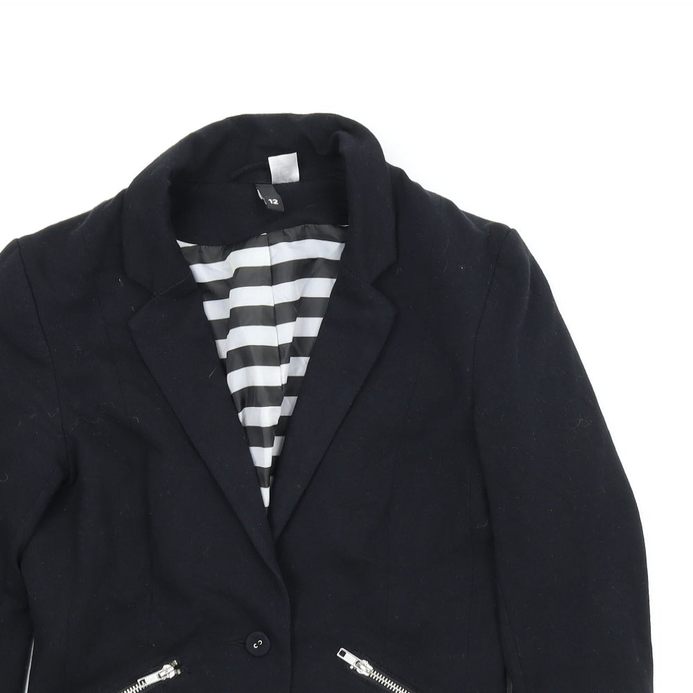 Divided Womens Black   Jacket  Size 12