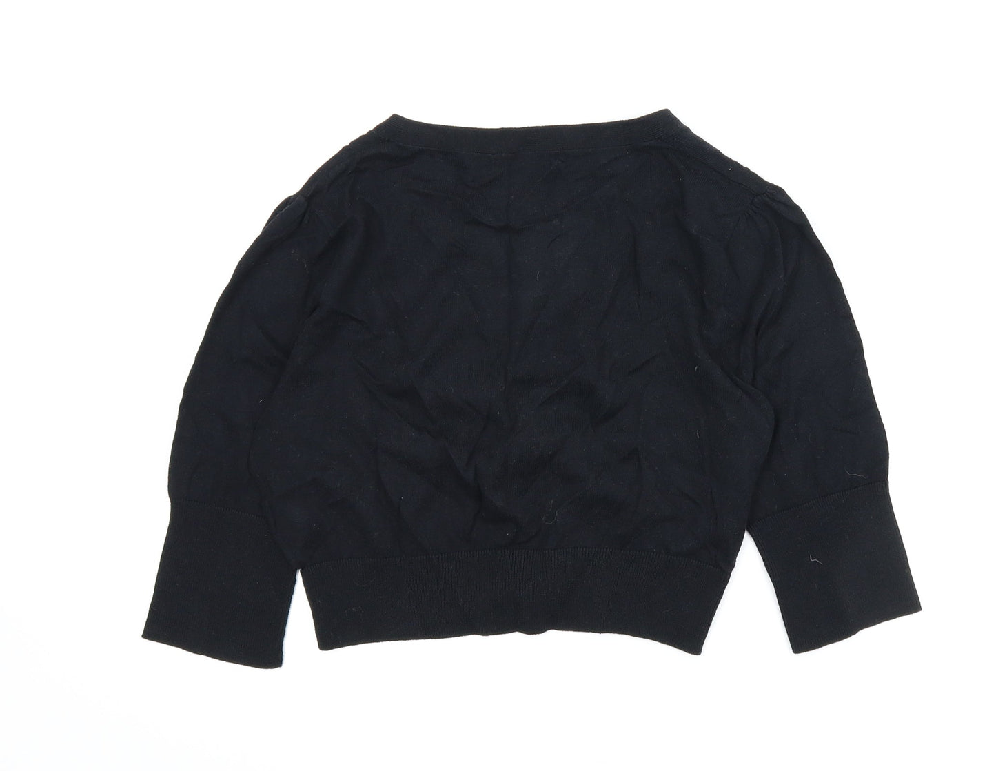 M&S Womens Black   Cardigan Jumper Size 12