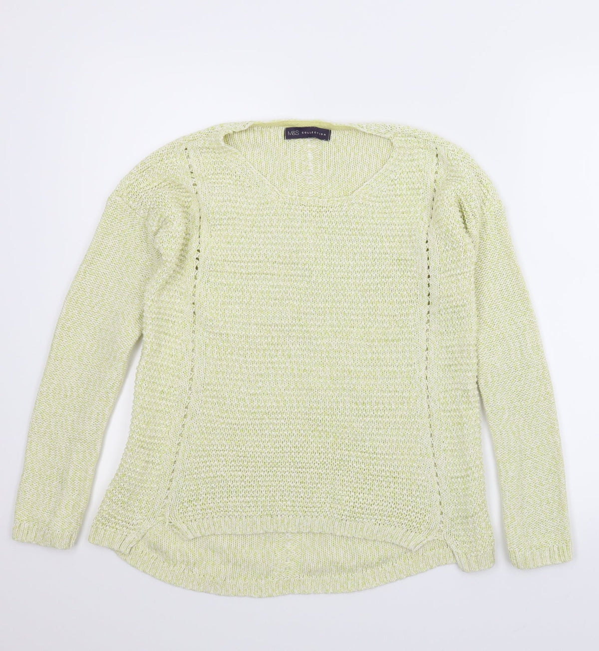 Marks & Spencer Womens Yellow   Pullover Jumper Size 8