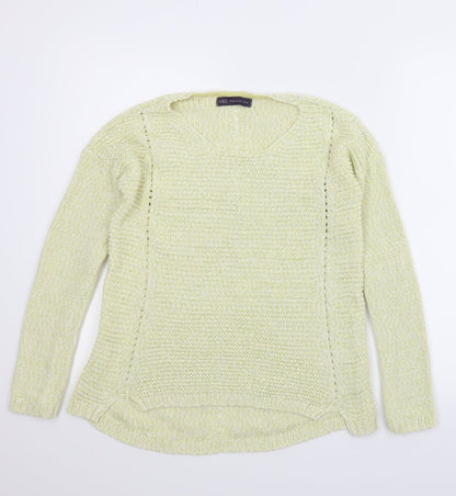 Marks & Spencer Womens Yellow   Pullover Jumper Size 8