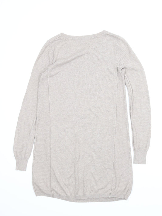 F&F Womens Brown   Jumper Dress  Size 8