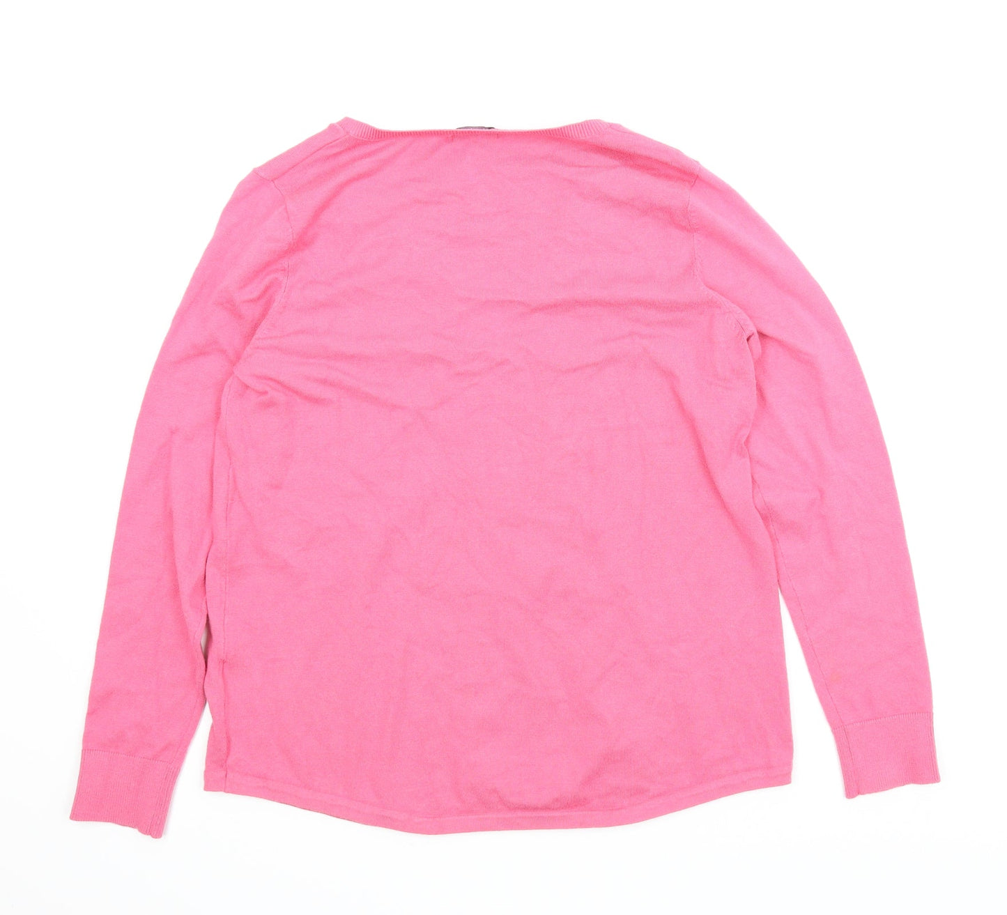 M&Co Womens Pink   Pullover Jumper Size 18