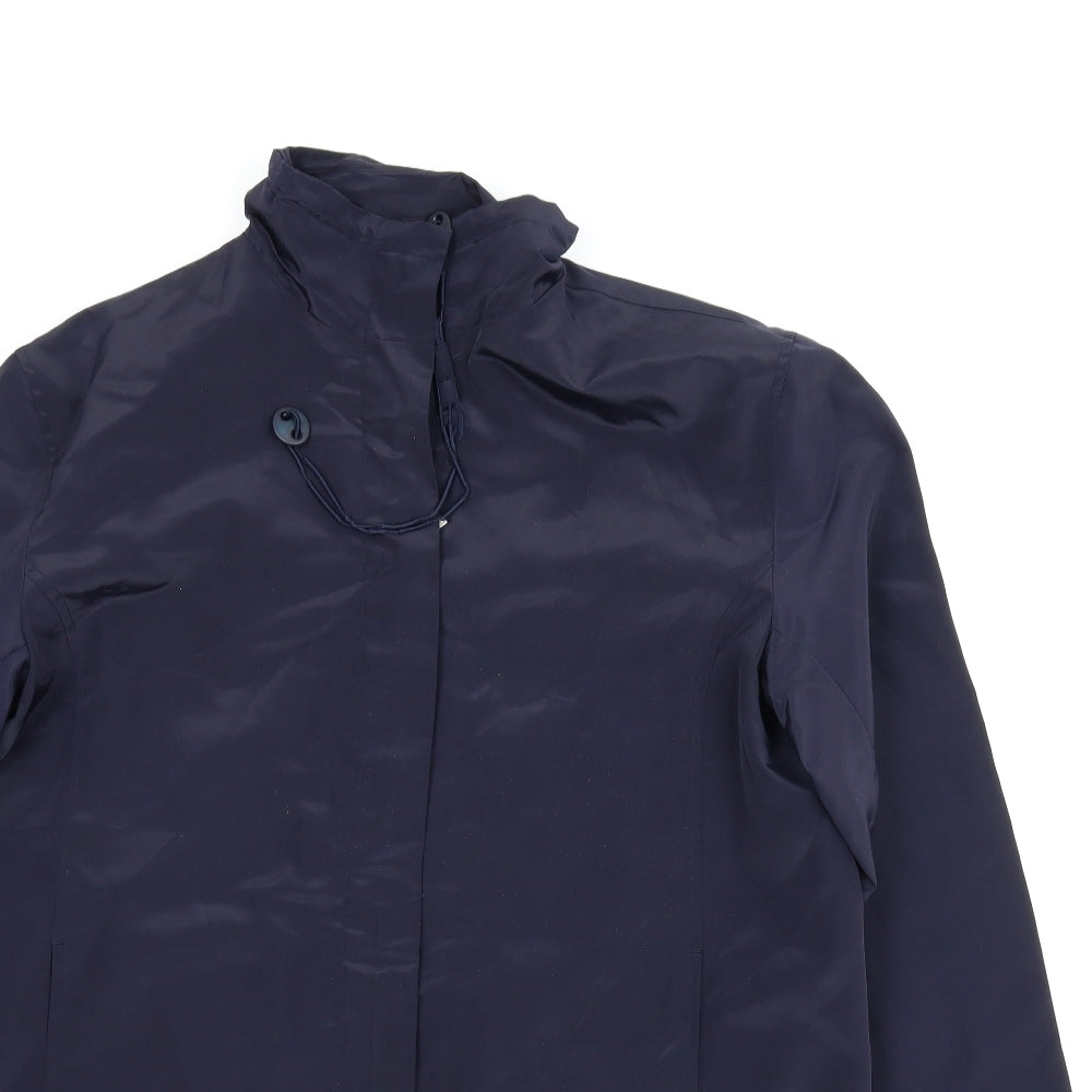 Womens UK Size 16 Essentials Blue Rain Coat