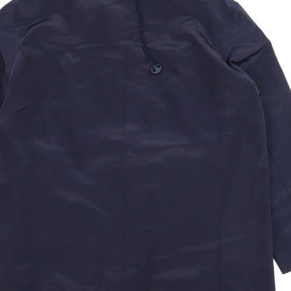 Womens UK Size 16 Essentials Blue Rain Coat