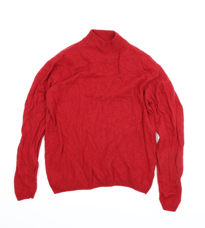 Isle Essentials Womens Red   Pullover Jumper Size L
