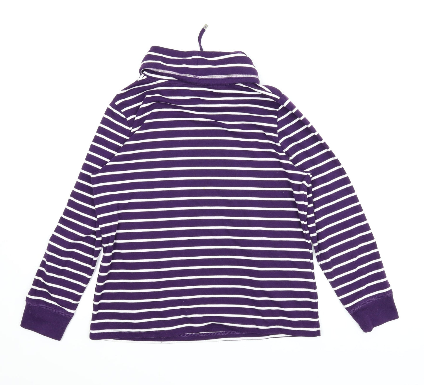 BM Womens Purple Striped  Pullover Jumper Size M