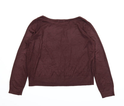 George Womens Purple   Pullover Jumper Size M