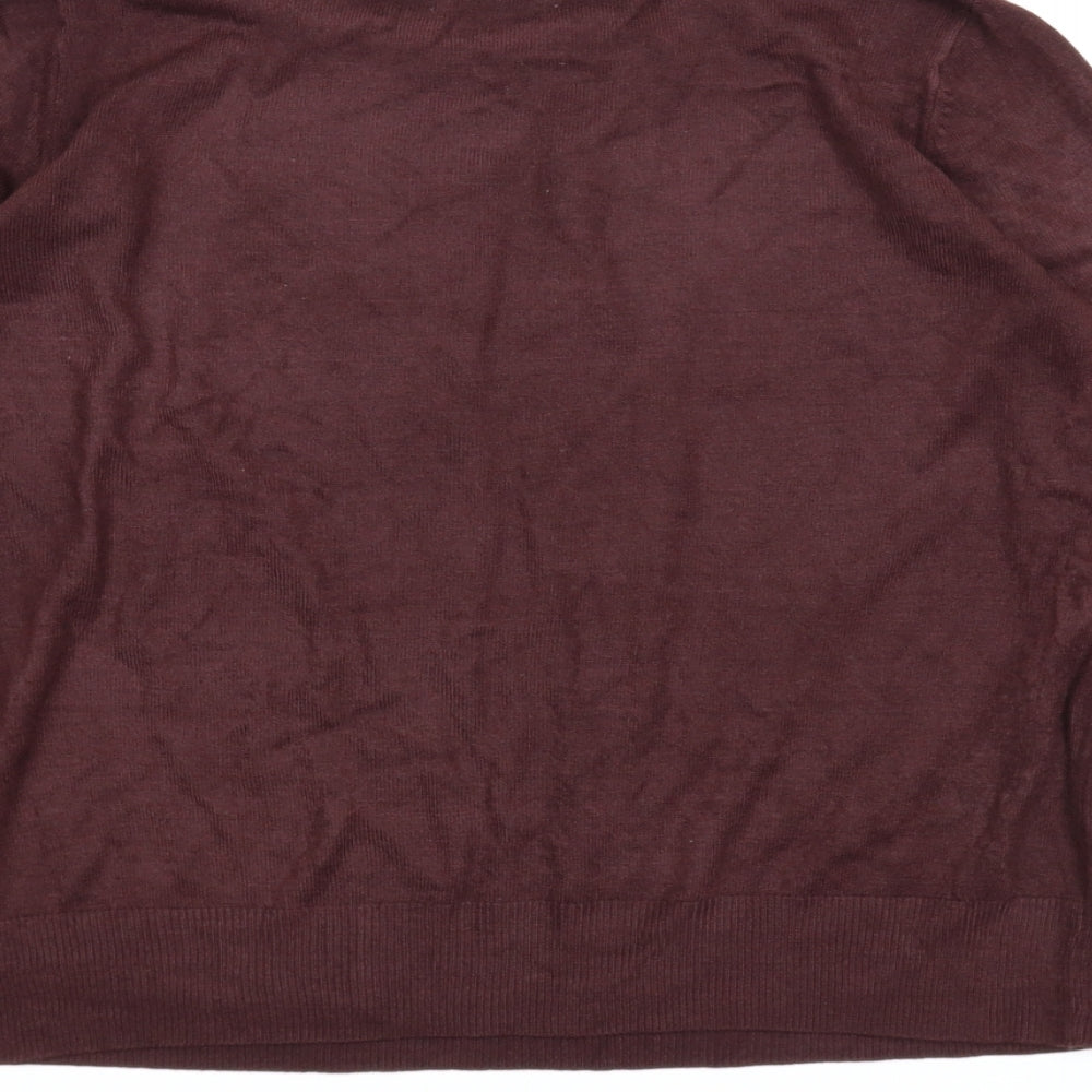 George Womens Purple   Pullover Jumper Size M