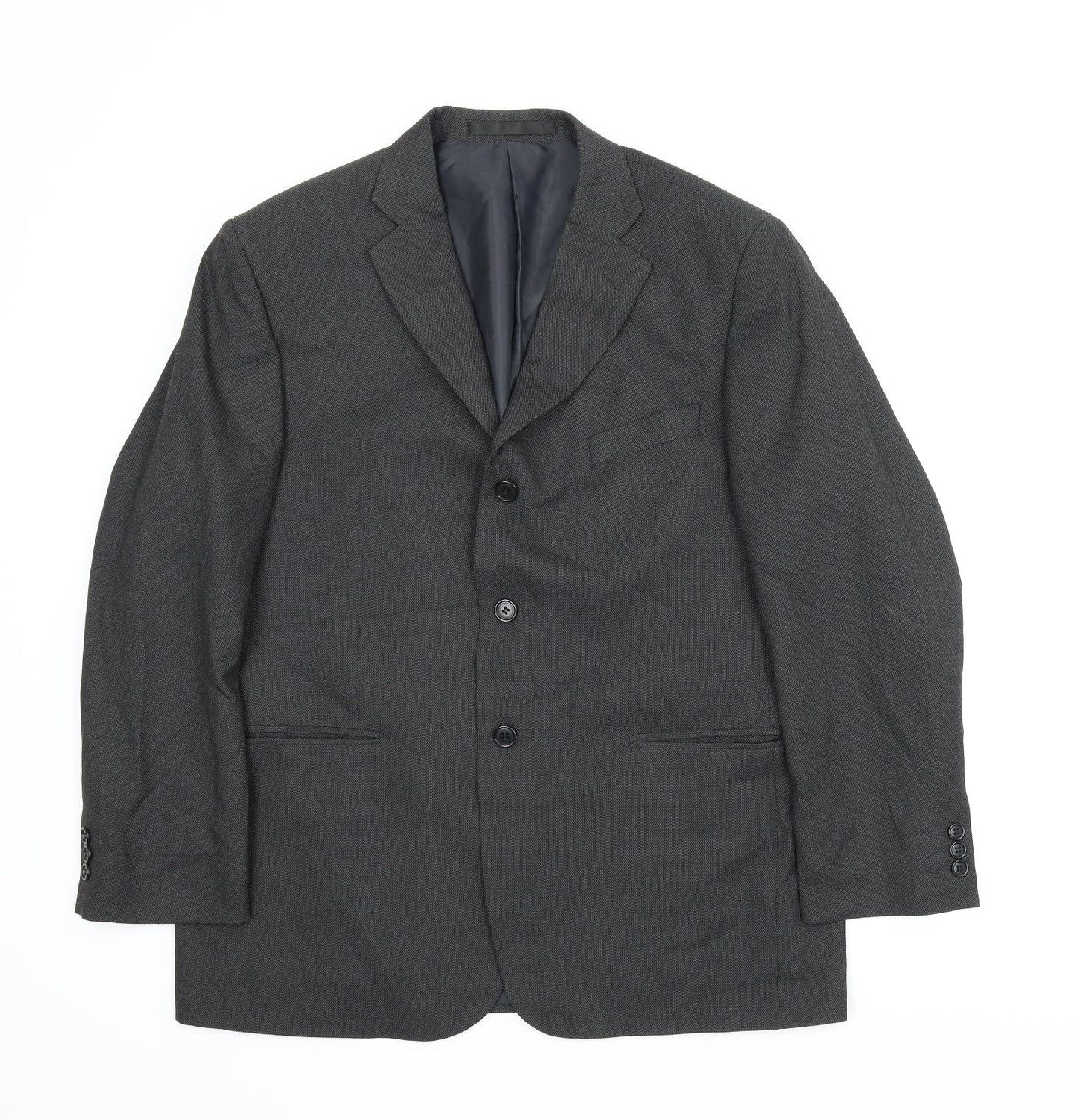 Mens UK Size 42 Impressions Regular Grey Suit Jacket